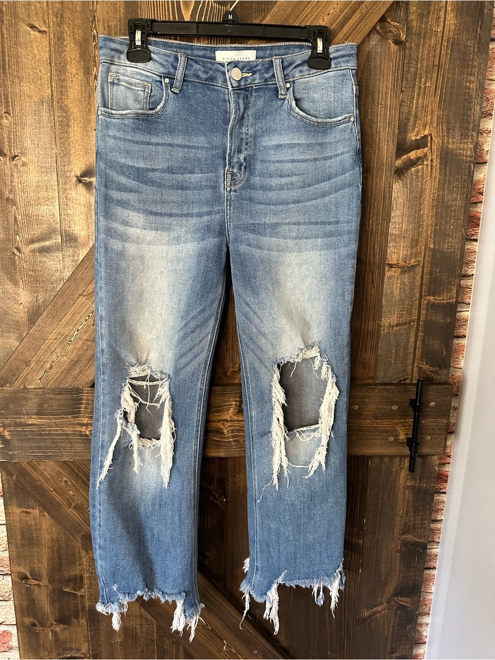 Casual Distressed Light Blue Women's Risen Jeans size 9/29